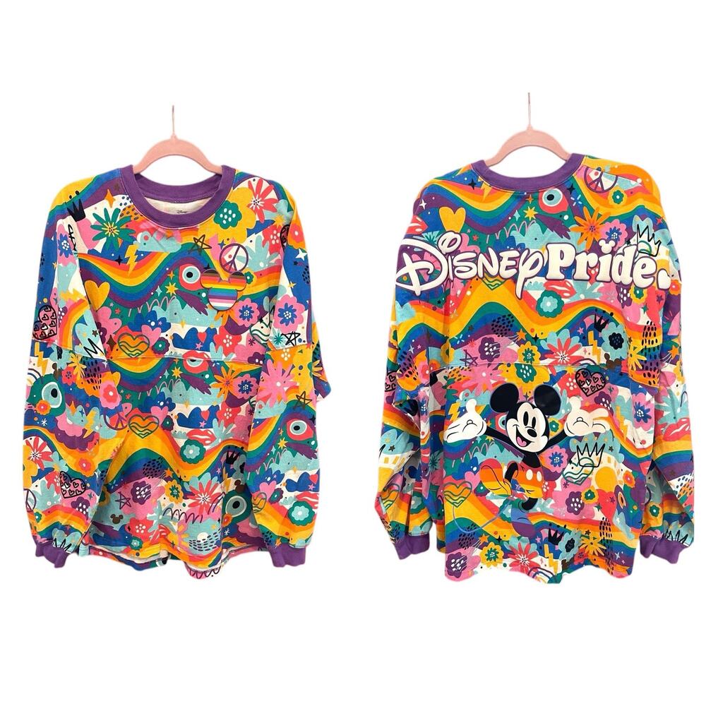 Disney World Adult XL 2023 Pride Collection Gay Rainbow Spirit Jersey Mickey